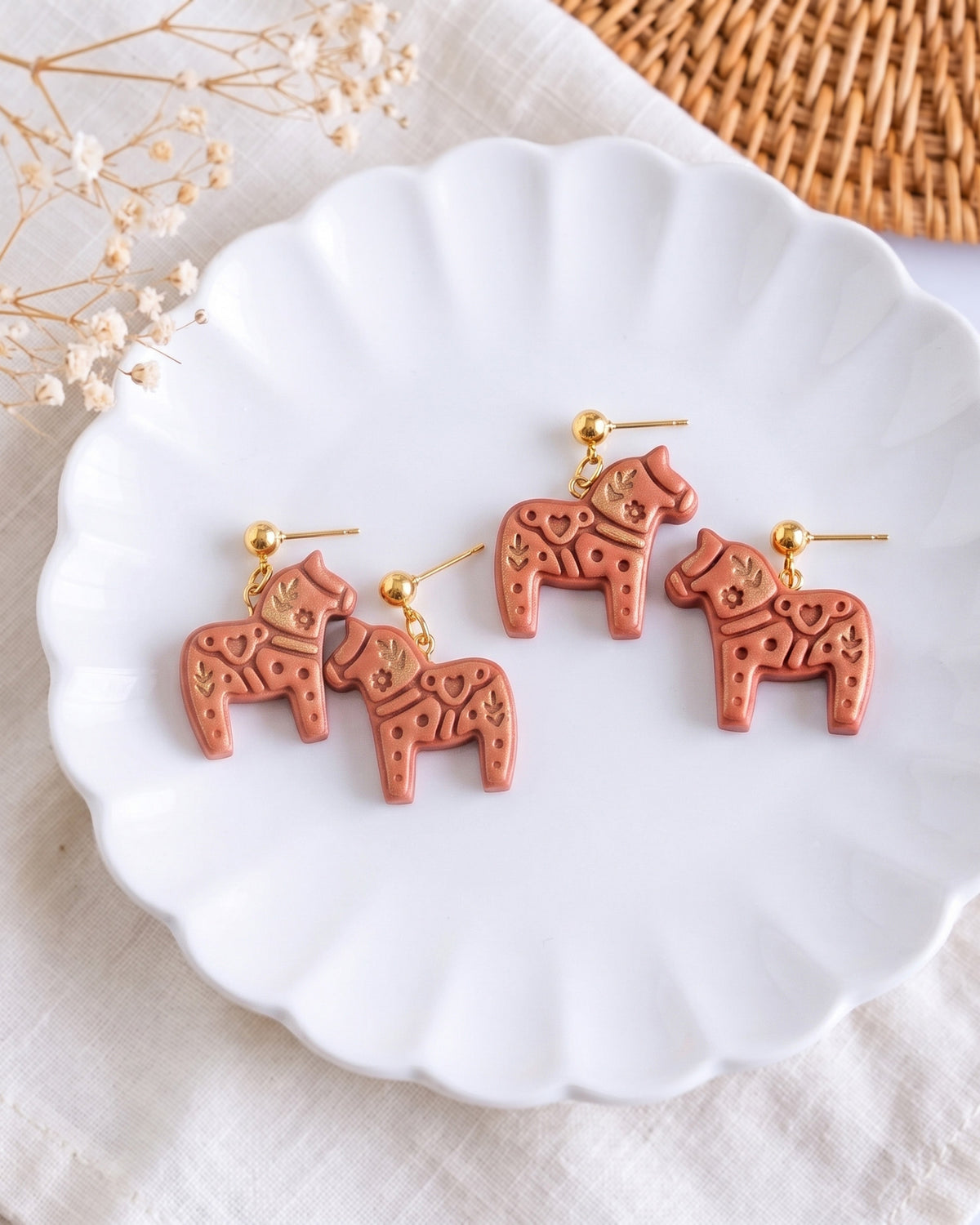Scandi Dala Horse Imprint Clay Cutter – Process