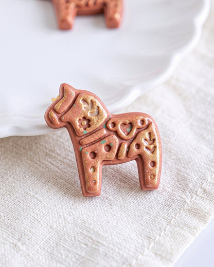 Scandi Dala Horse Imprint Clay Cutter – Detail