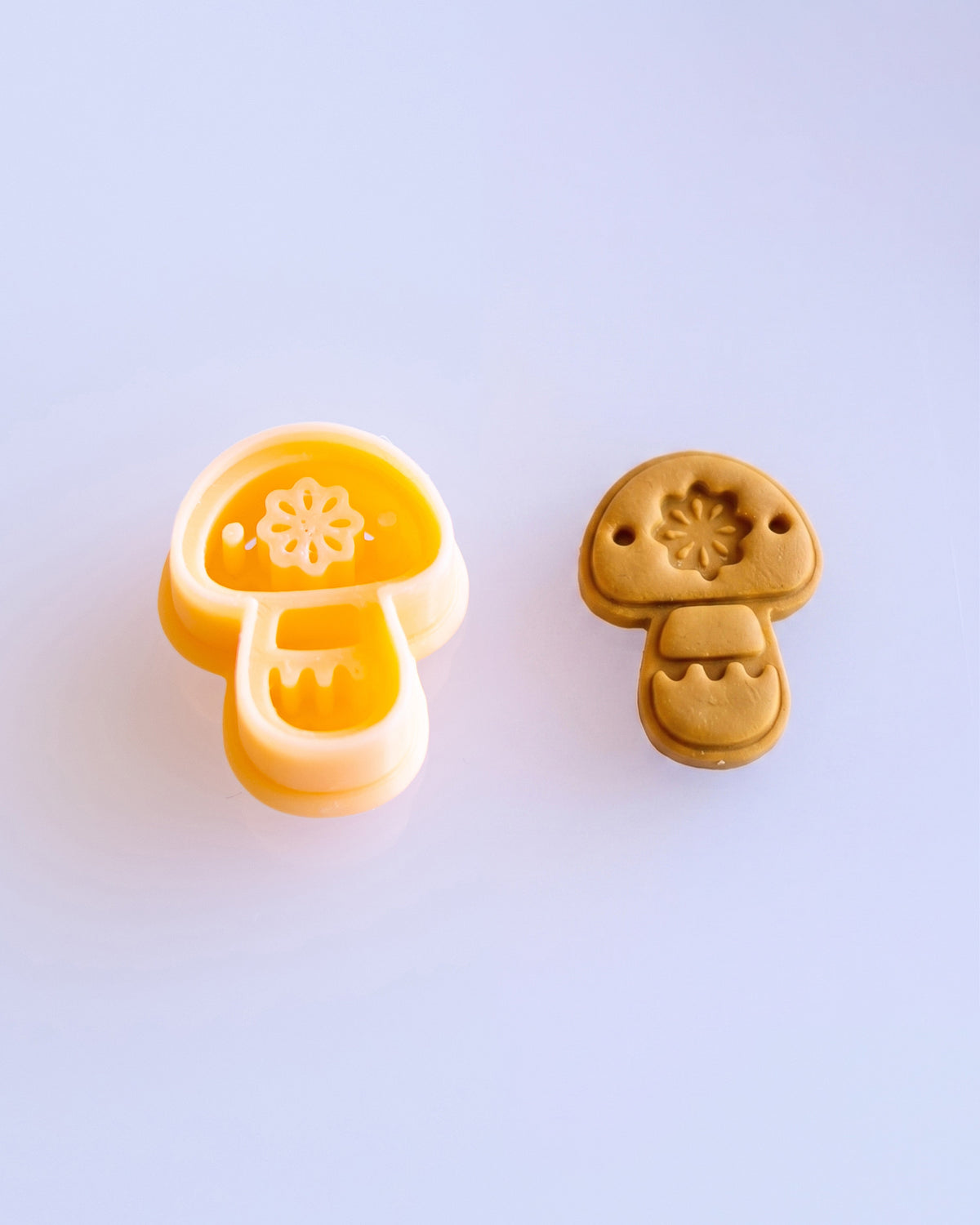 Scandi Folk Daisy Mushroom Imprint Clay Cutter – Cutter to Result