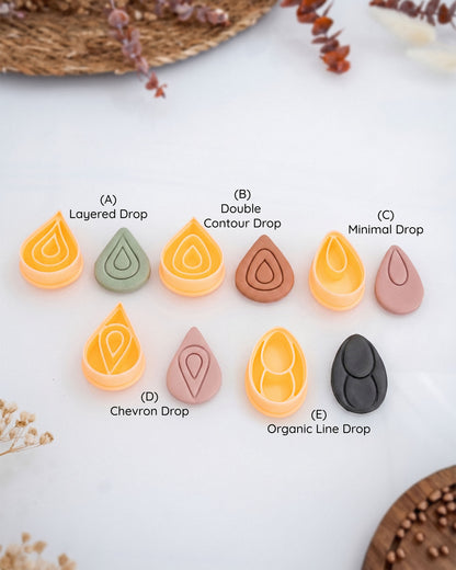Minimal Drop Imprint Clay Cutter Set – Process