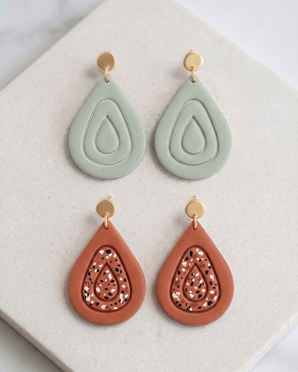 Minimal Drop Imprint Clay Cutter Set – Process