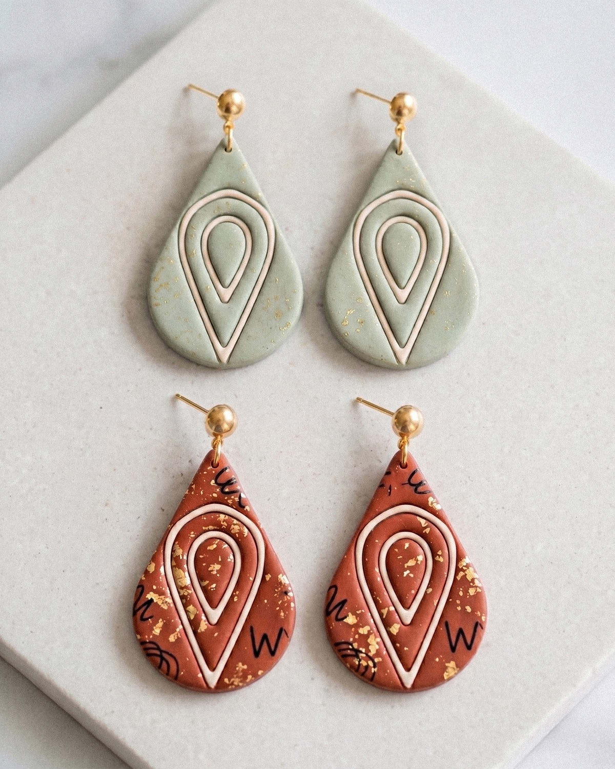 Minimal Drop Imprint Clay Cutter Set – Process