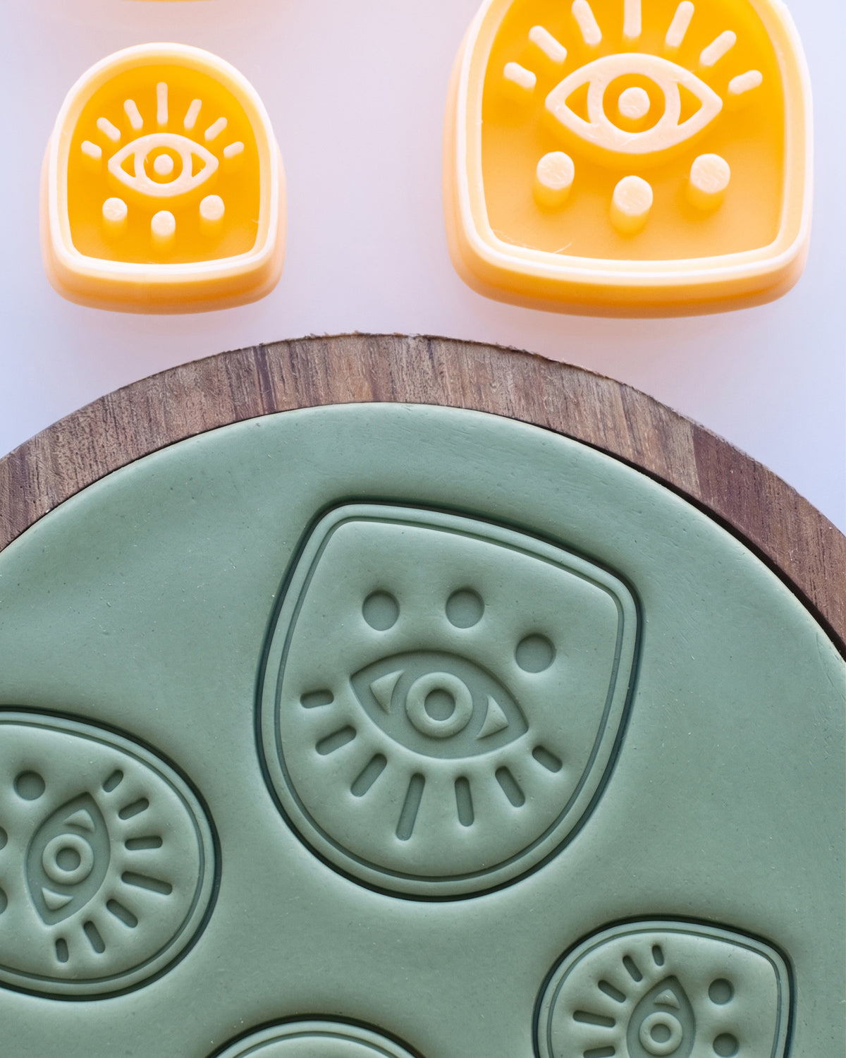 Boho Eye Arch Imprint Clay Cutter – Process