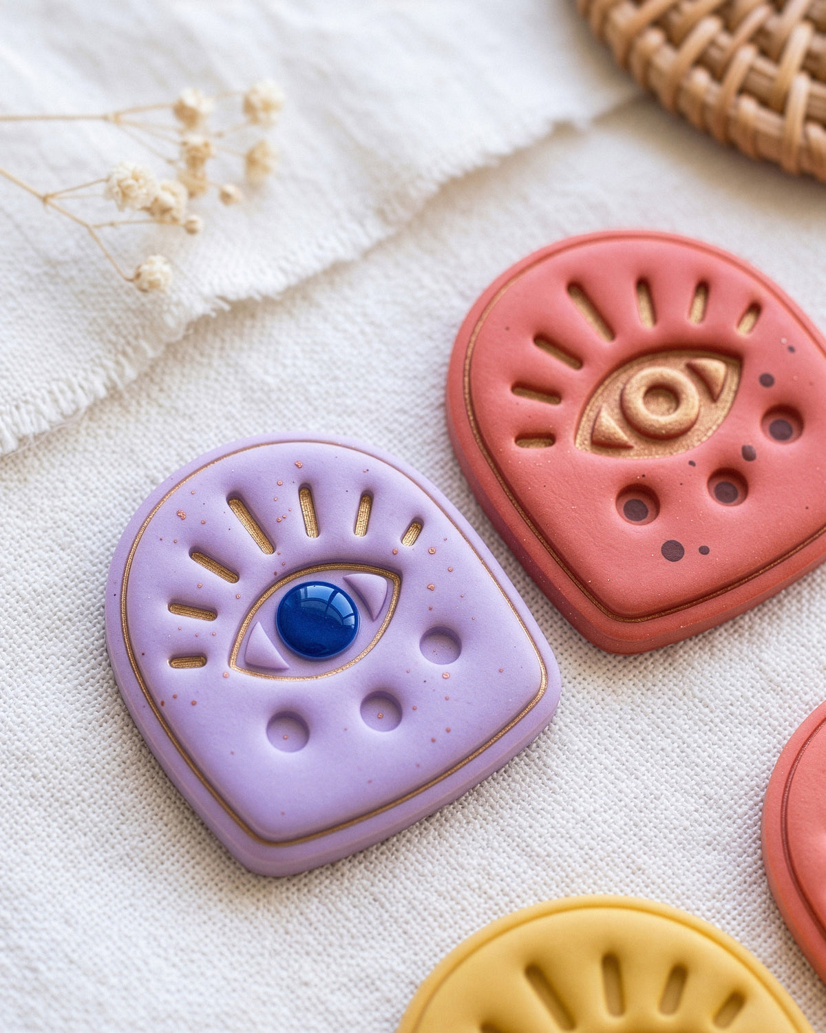 Boho Eye Arch Imprint Clay Cutter – Detail