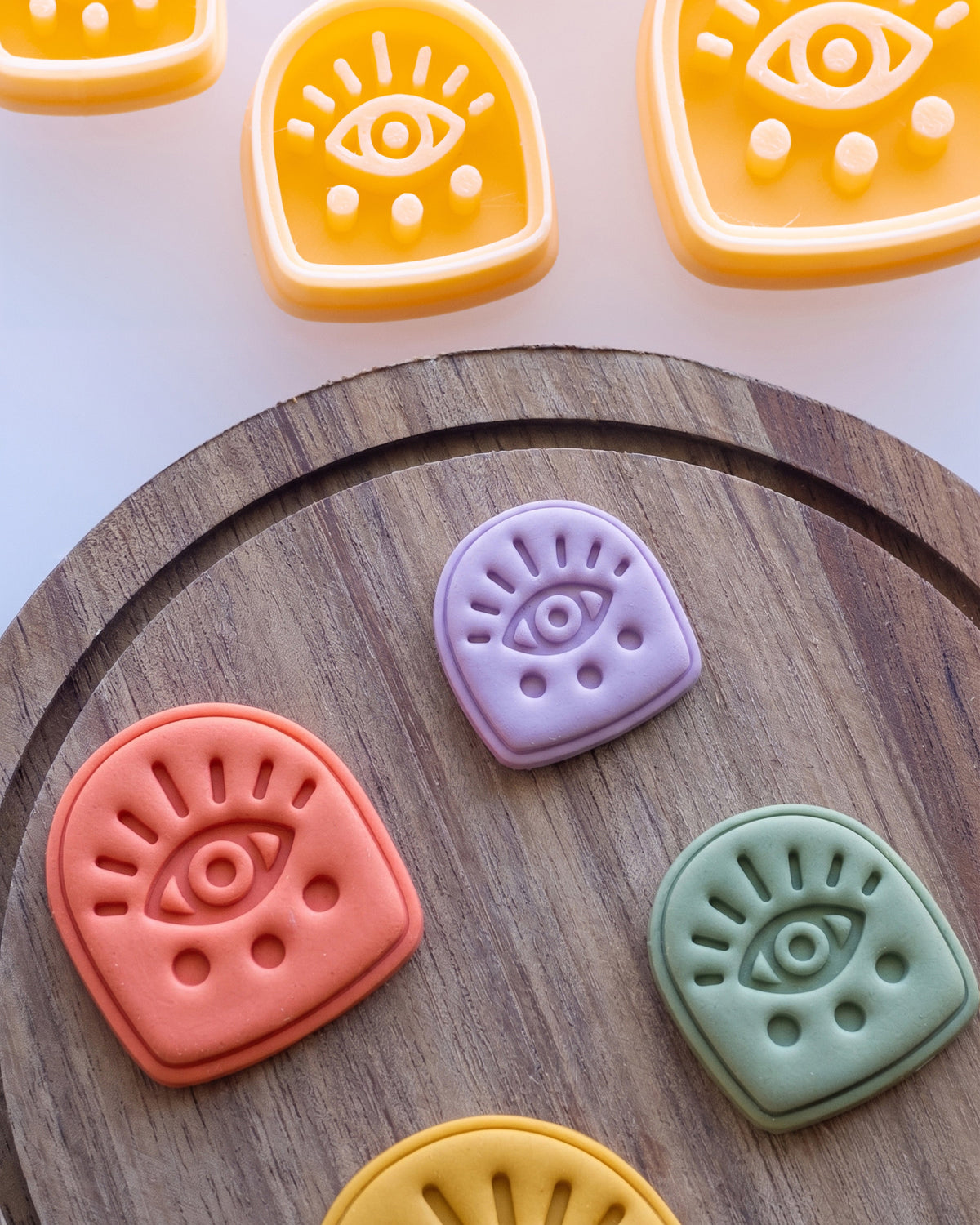 Boho Eye Arch Imprint Clay Cutter – Process