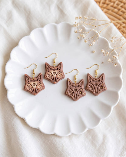 Scandi Folk Fox Head Imprint Clay Cutter – Process
