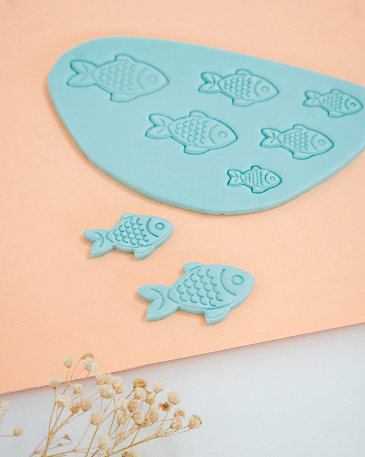 Fish Imprint Clay Cutter – Finished Result