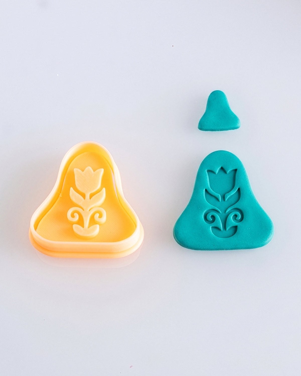 Scandi Folk Flower Imprint Clay Cutter Set