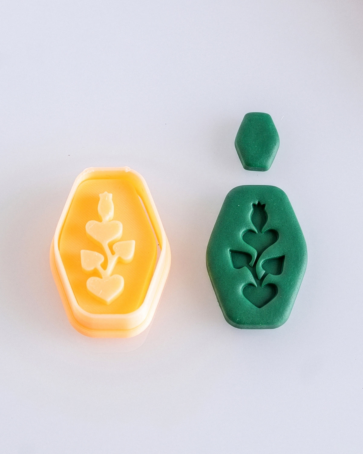 Scandi Folk Flower Imprint Clay Cutter Set