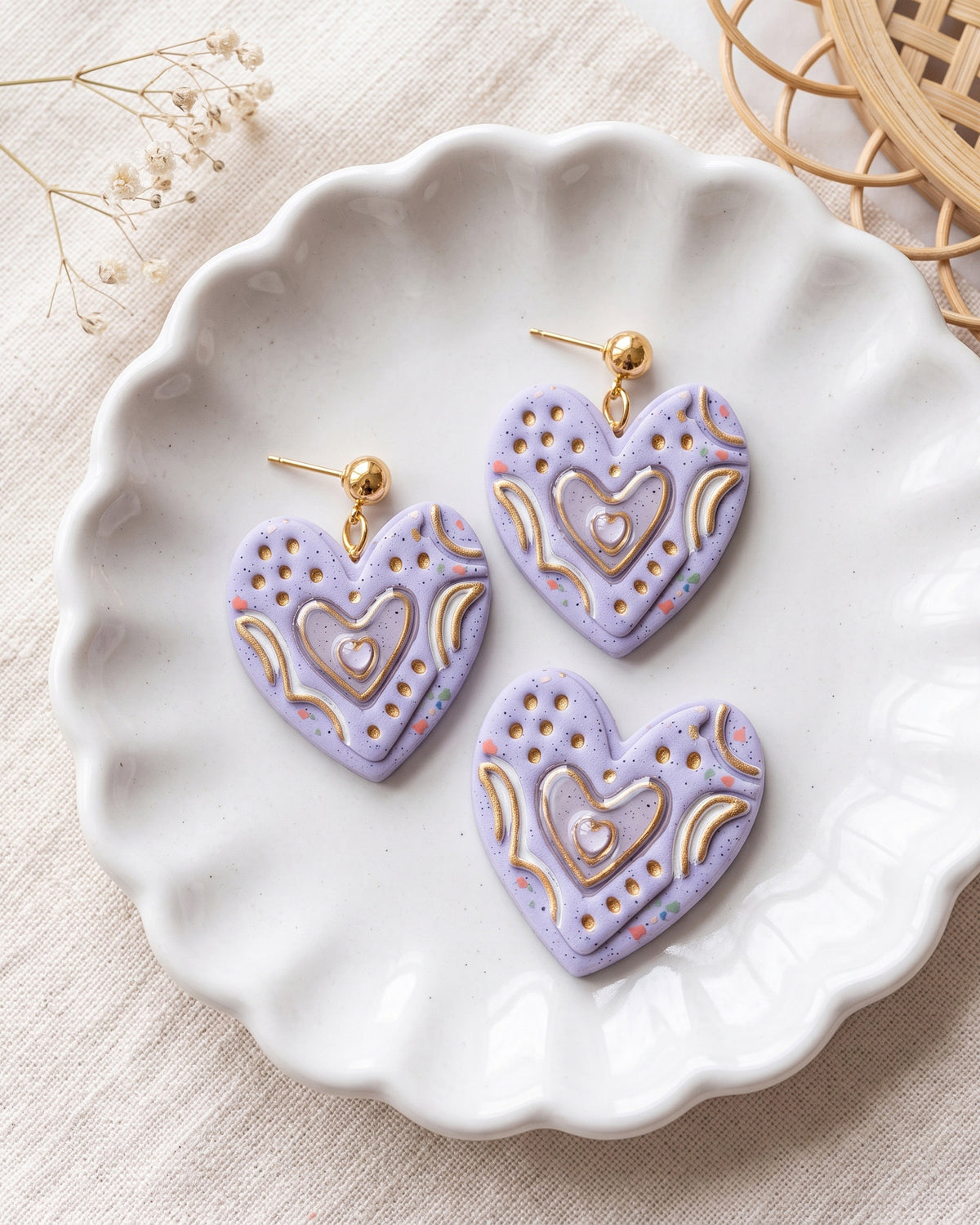 Boho Folk Heart Imprint Clay Cutter – Lifestyle