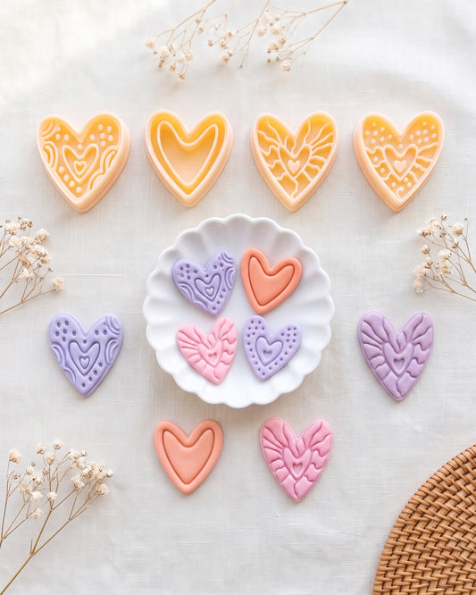 Boho Heart Clay Cutter Set – Hero