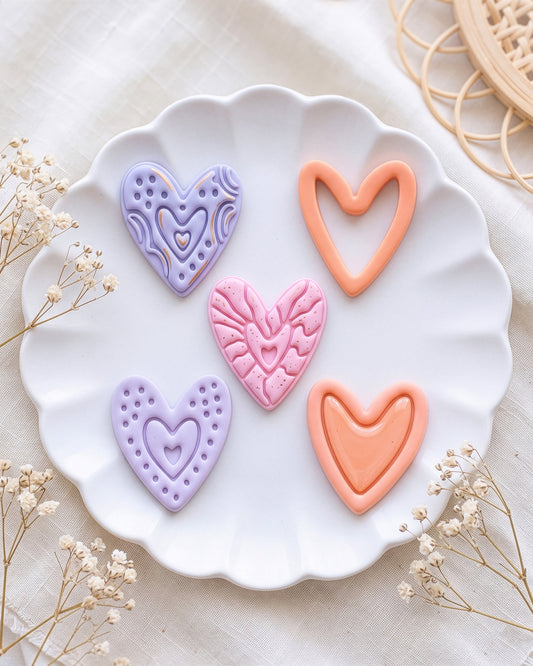 Boho Heart Clay Cutter Set – Creative Variations