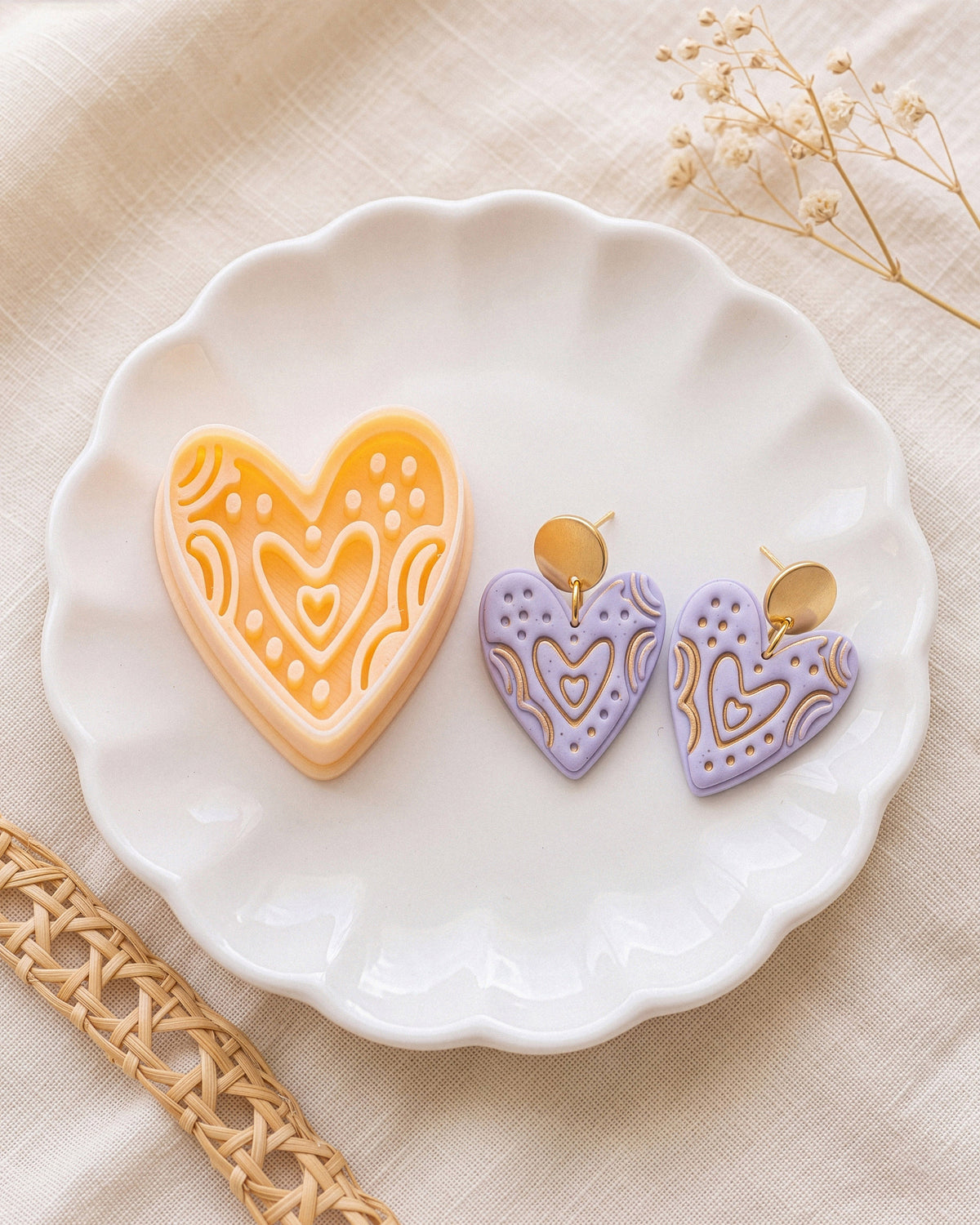 Boho Heart Clay Cutter Set