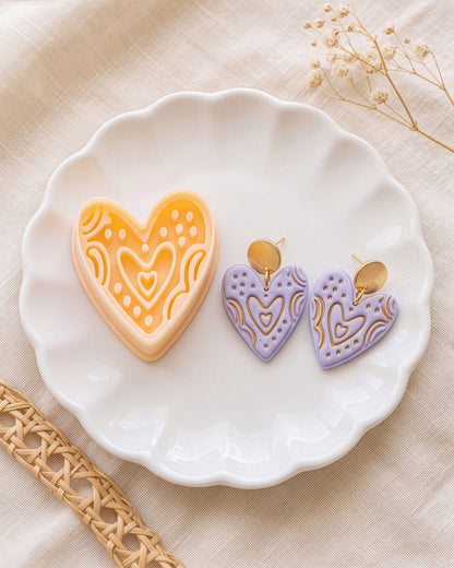 Boho Heart Clay Cutter Set