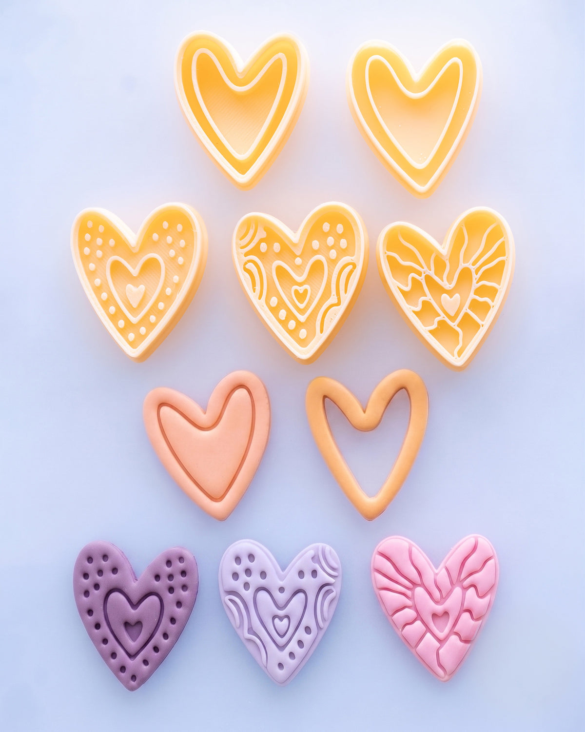 Boho Heart Clay Cutter Set