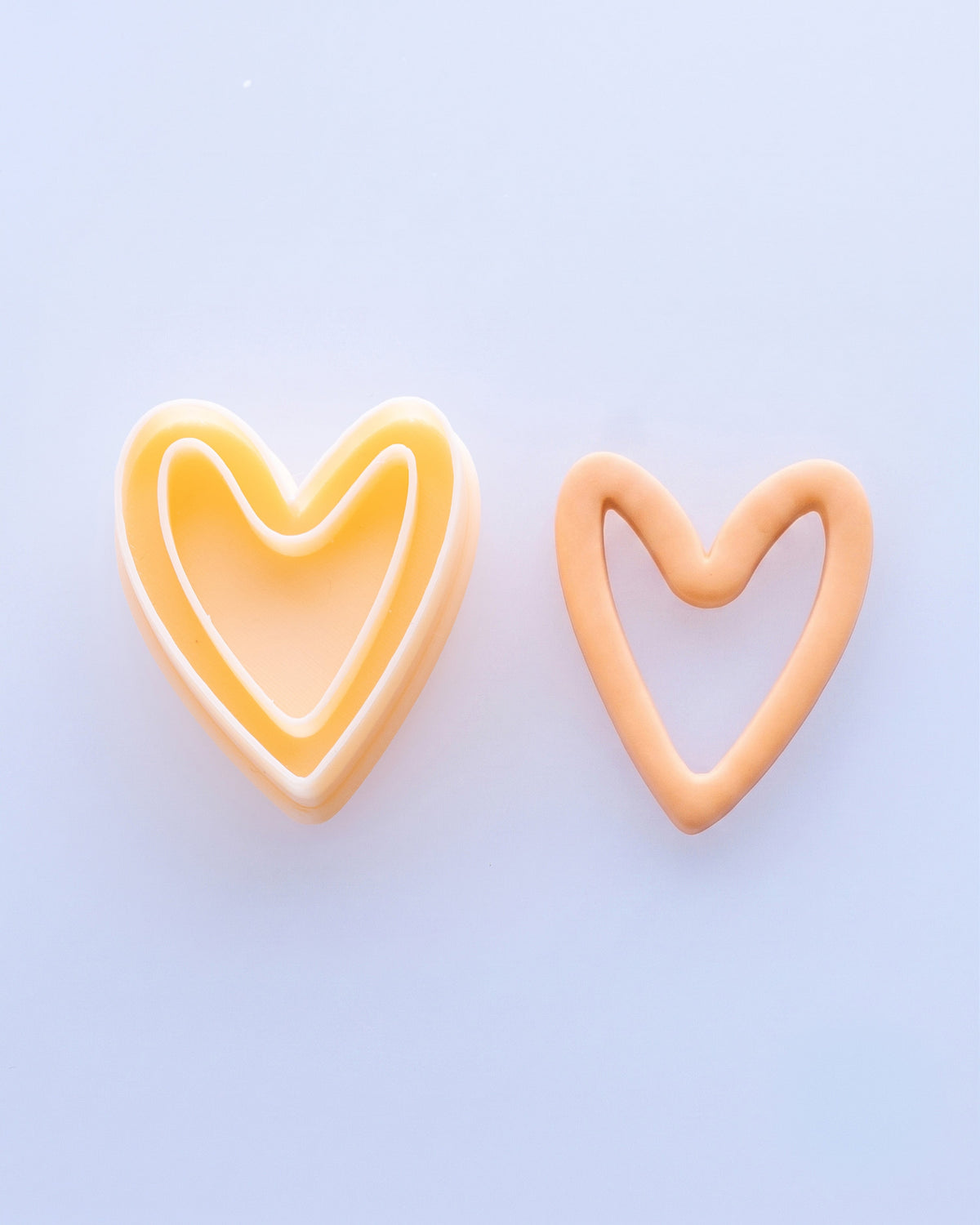 Boho Heart Clay Cutter Set – (A) Hollow Heart