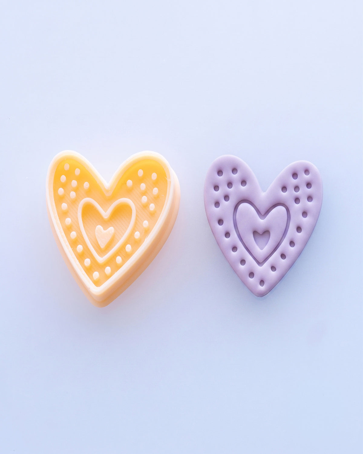 Boho Heart Clay Cutter Set – (C) Dotted Heart