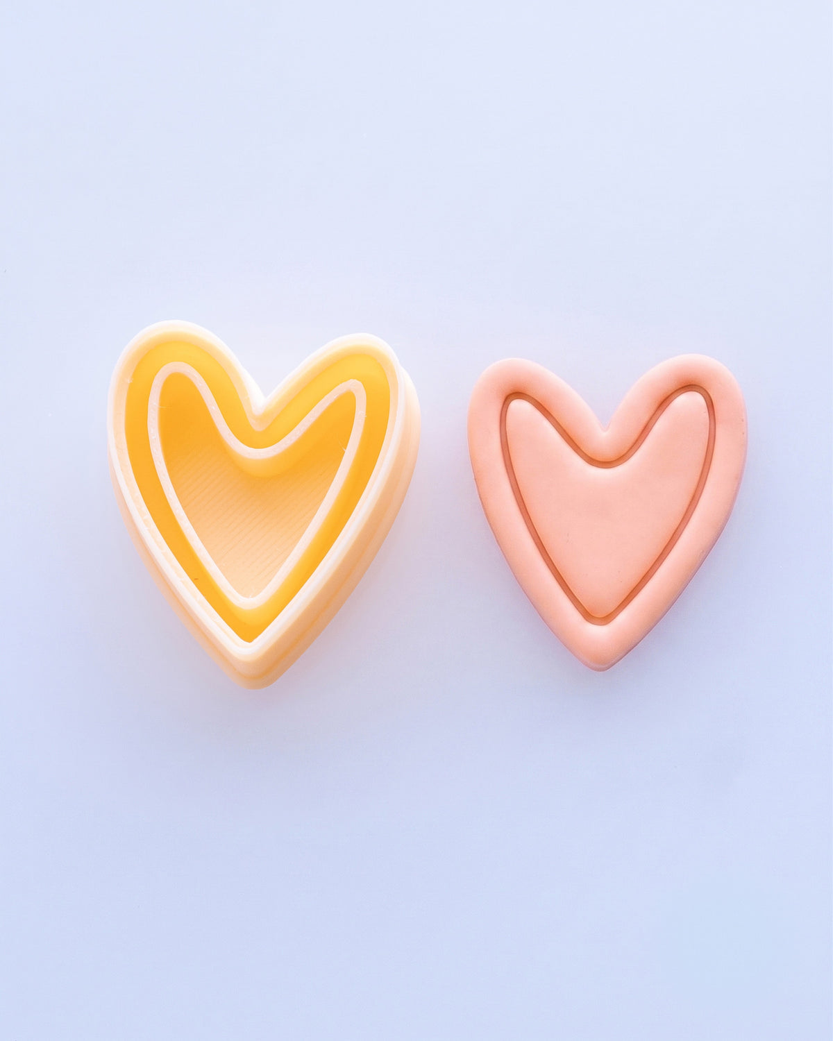 Boho Heart Clay Cutter Set – (D) Nested Heart