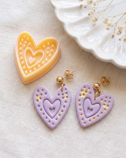 Boho Dotted Heart Imprint Clay Cutter – Lifestyle