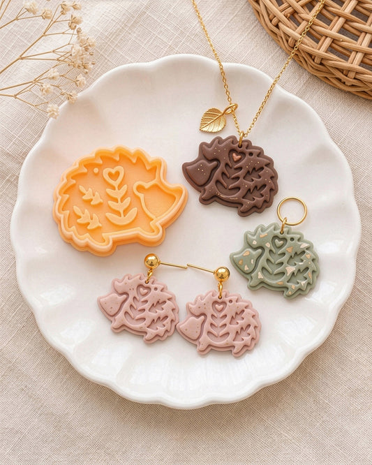 Scandi Folk Hedgehog Imprint Clay Cutter – Hero