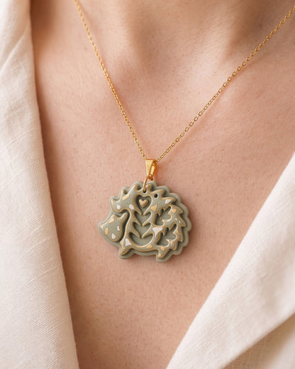 Scandi Folk Hedgehog Imprint Clay Cutter – Wear Shot