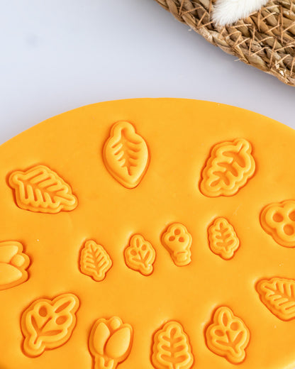 Mini Leaf Botanical Imprint Clay Cutter Set