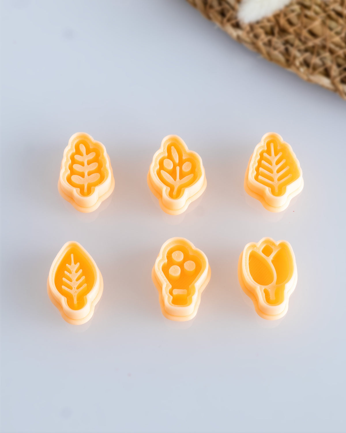 Mini Leaf Botanical Imprint Clay Cutter Set