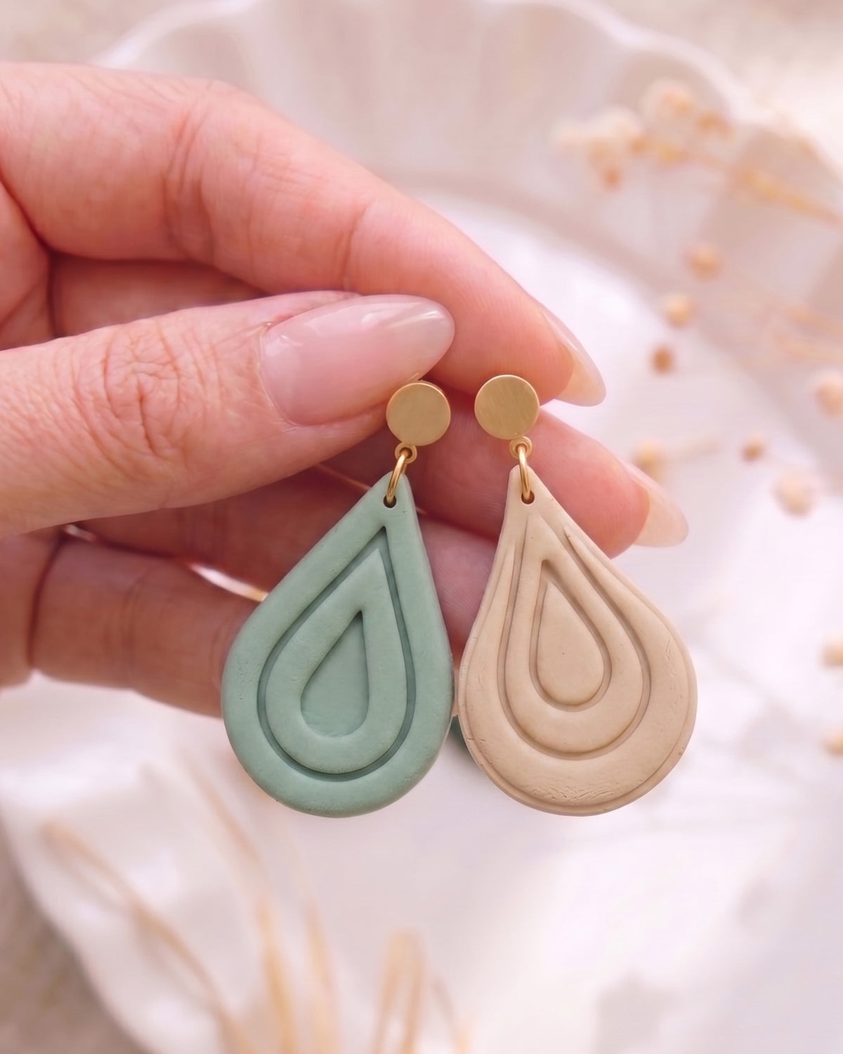 Layered Teardrop Imprint Clay Cutter Set – Cutter to Result