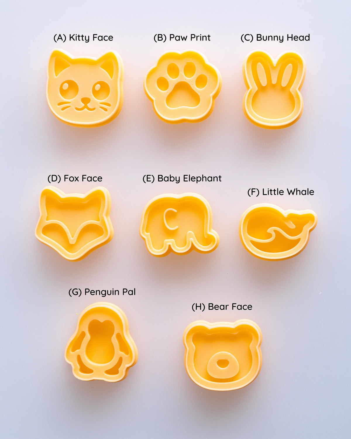 Mini Animal Clay Cutter Set – Full Set (8 Designs)