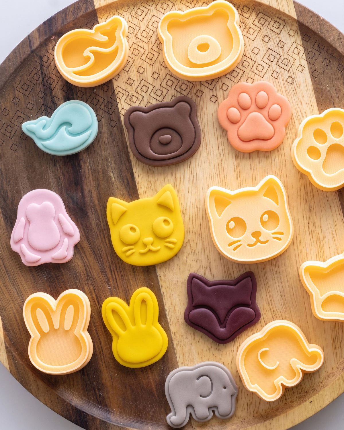 Mini Animal Clay Cutter Set – Finished Result