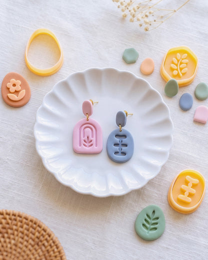 Boho Organic Mix & Match Imprint Clay Cutter Set – Lifestyle