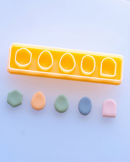Boho Organic Mix & Match Imprint Clay Cutter Set