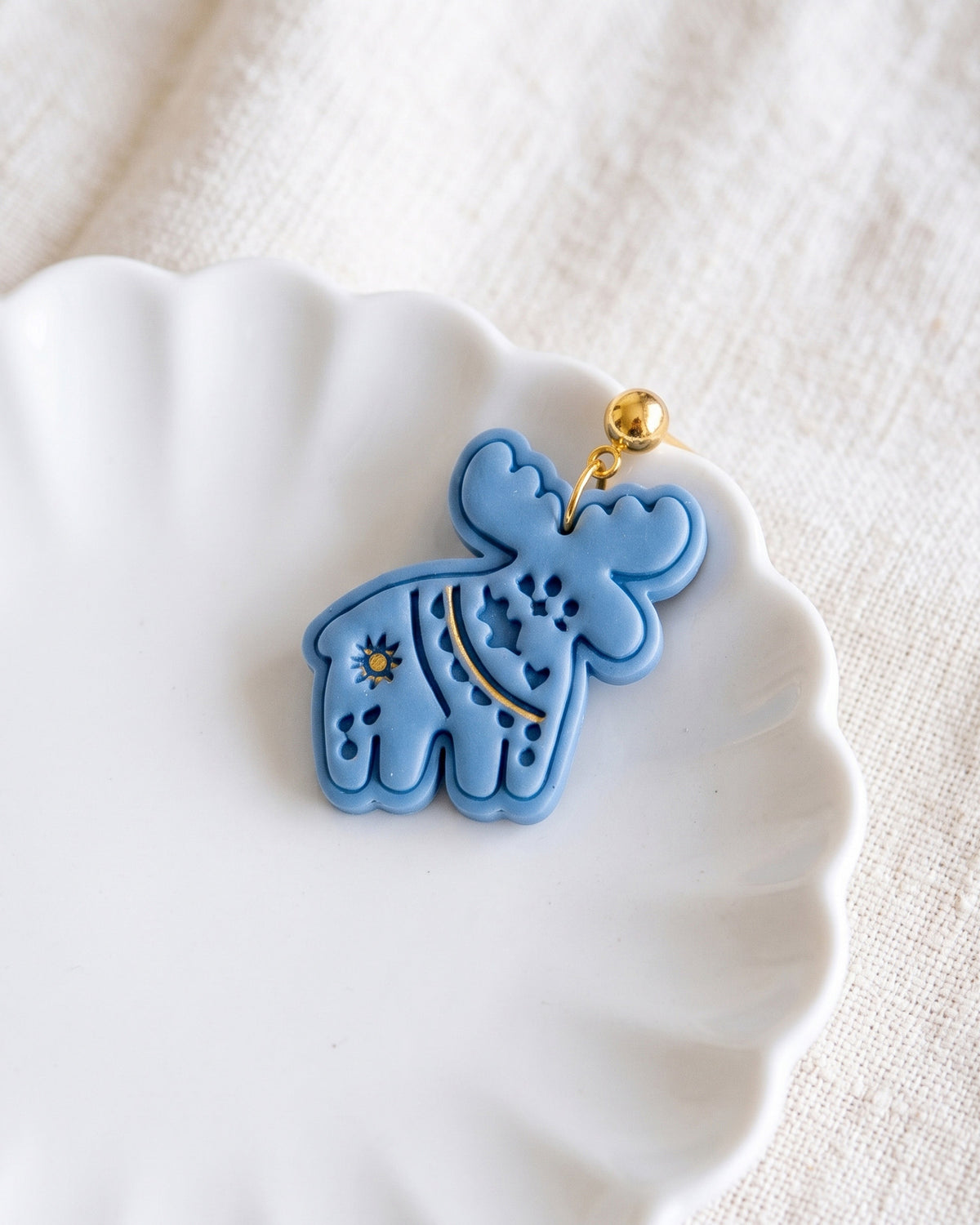 Scandi Folk Moose Imprint Clay Cutter – Detail