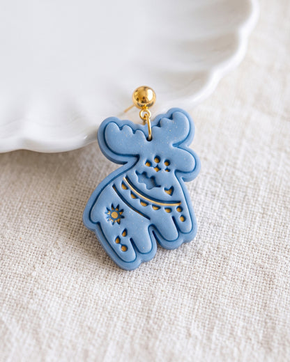 Scandi Folk Moose Imprint Clay Cutter – Detail
