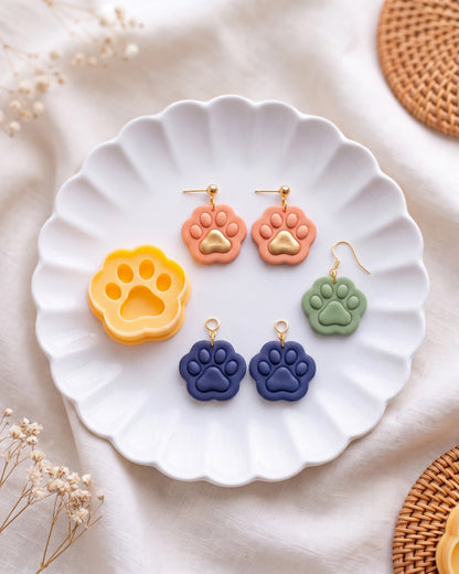Mini Paw Print Imprint Clay Cutter – Finished Result