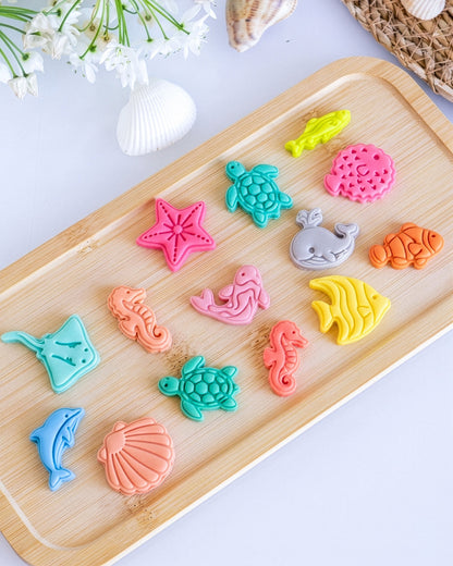 Ocean Shapes Imprint Clay Cutter Set