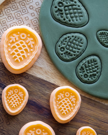 Scandi Folk Pine Cone Imprint Clay Cutter – Collection