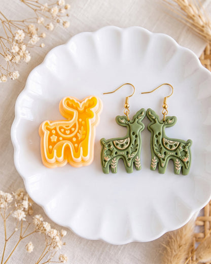 Scandi Folk Reindeer Imprint Clay Cutter – Hero