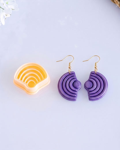 Retro Mini Clay Cutter Set – (A) Scallop Fan