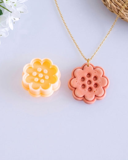 Retro Mini Clay Cutter Set – (E) Dotted Flower