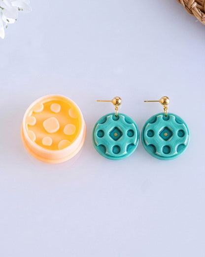 Retro Mini Clay Cutter Set – (F) Polka Dot Disc
