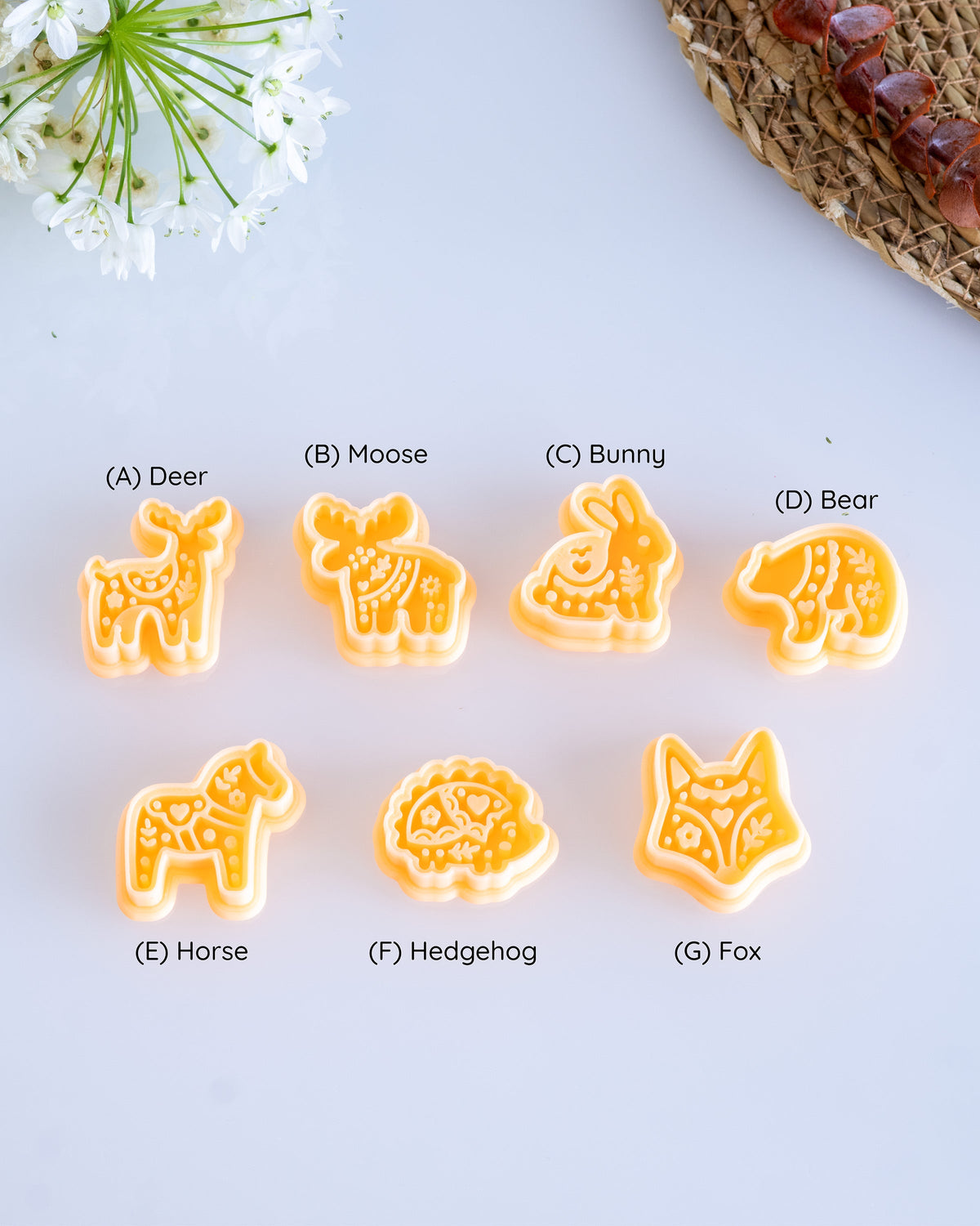 Scandi Folk Animal Clay Cutter Set