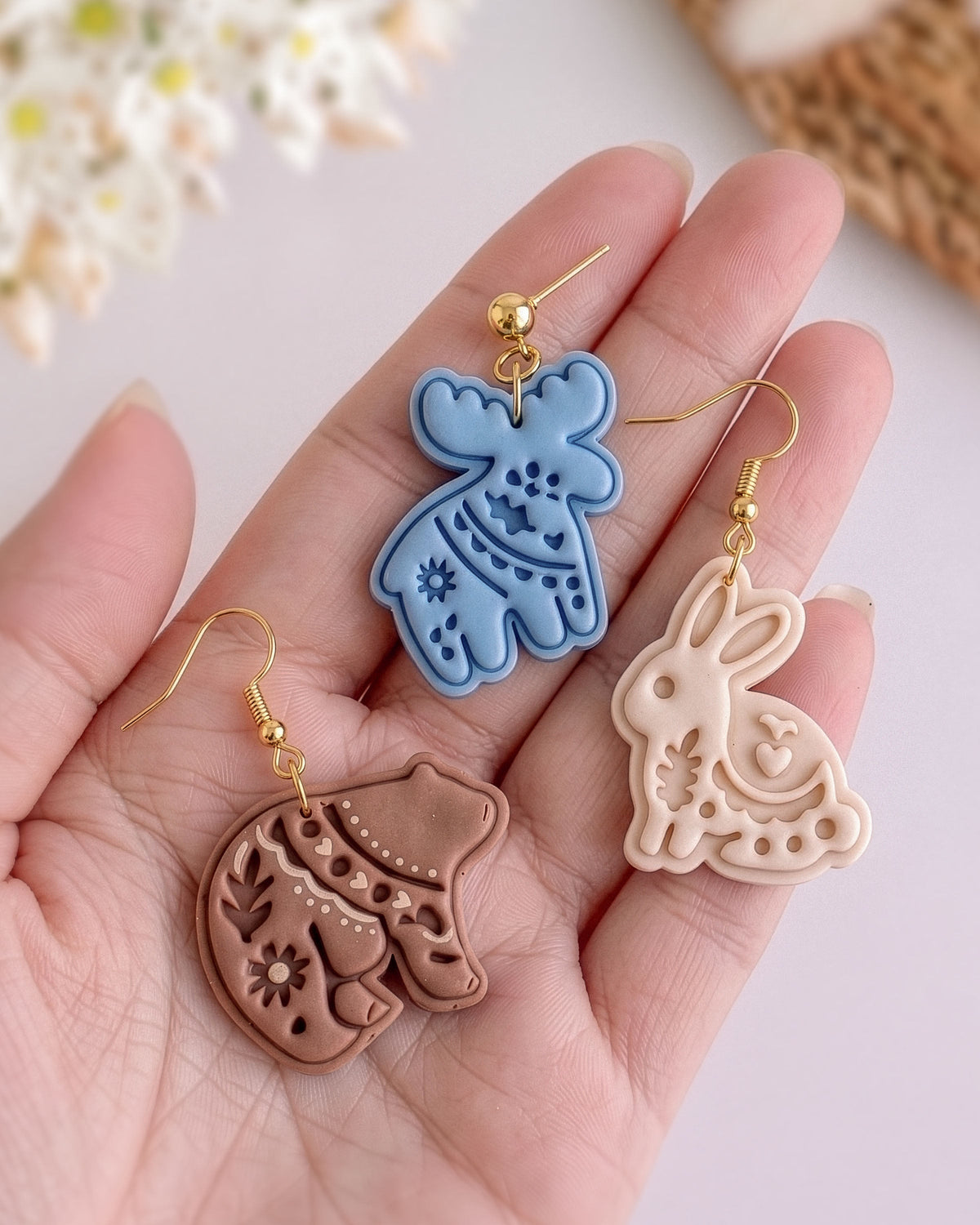 Scandi Folk Animal Clay Cutter Set – Process