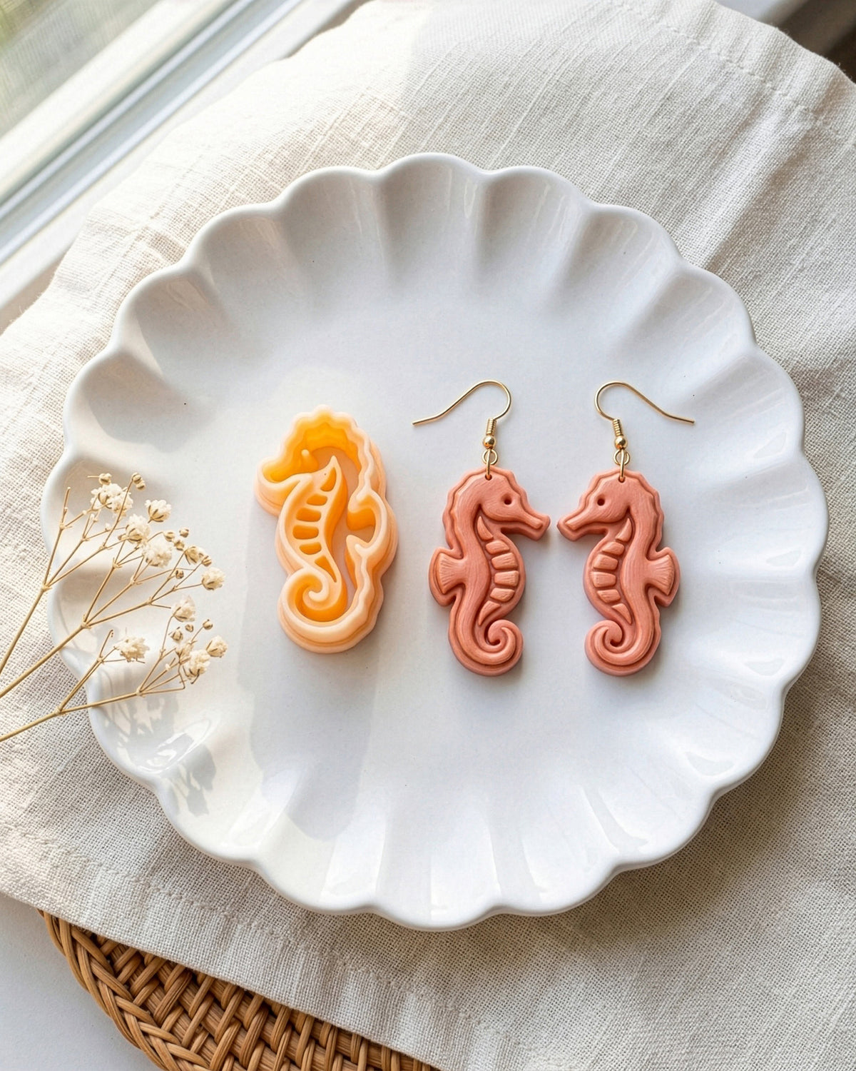 Seahorse Imprint Clay Cutter – Process