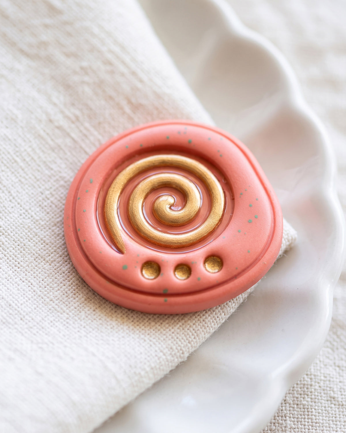 Boho Spiral & Mountain Imprint Clay Cutter Set – Detail