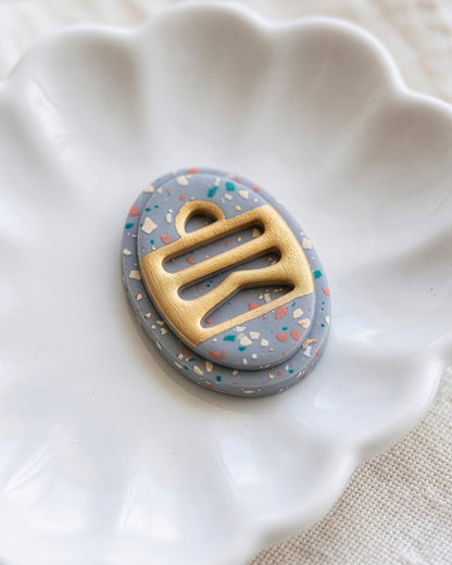 Boho Spiral & Mountain Imprint Clay Cutter Set – Detail