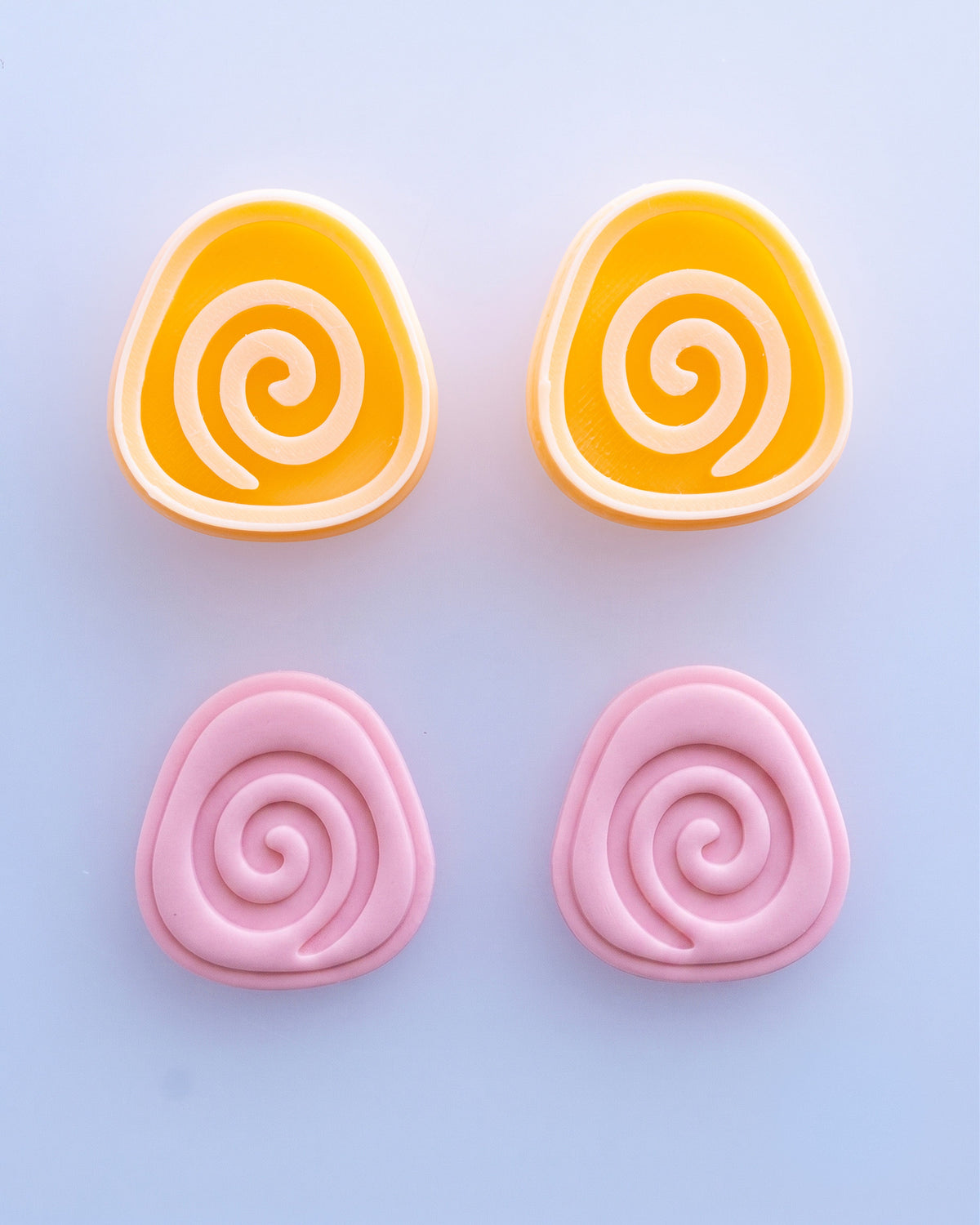 Boho Spiral & Mountain Imprint Clay Cutter Set – (A) Spiral Drop