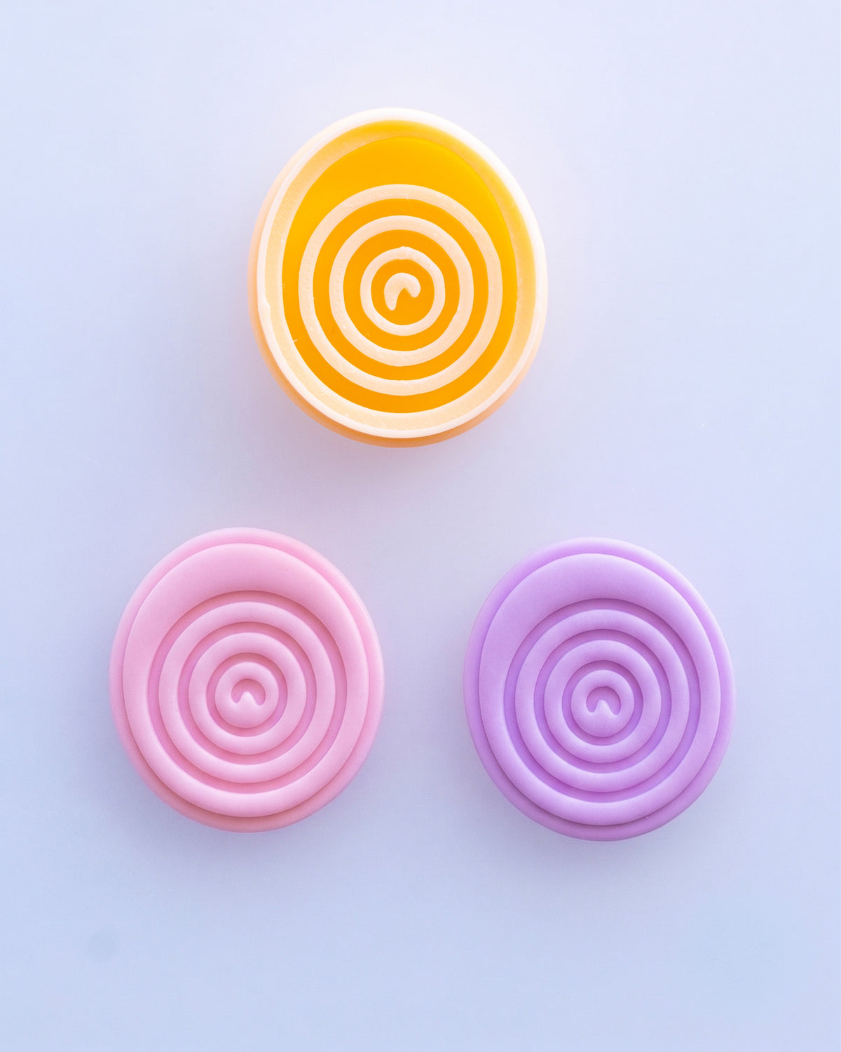 Boho Spiral & Mountain Imprint Clay Cutter Set – (B) Spiral Round