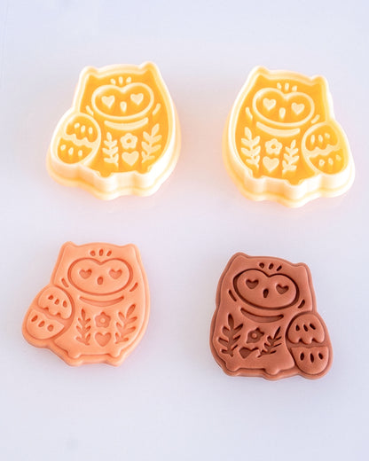 Scandi Folk Owl Imprint Clay Cutter