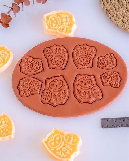 Scandi Folk Owl Imprint Clay Cutter – Detail